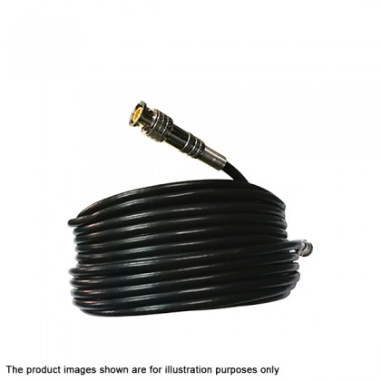 15 Meter RG59 + DC Jack Black Coaxial CCTV Camera Cable with BNC connectors 15 Meter RG59 + DC Jack Black Coaxial CCTV Camera Cable with BNC connectors