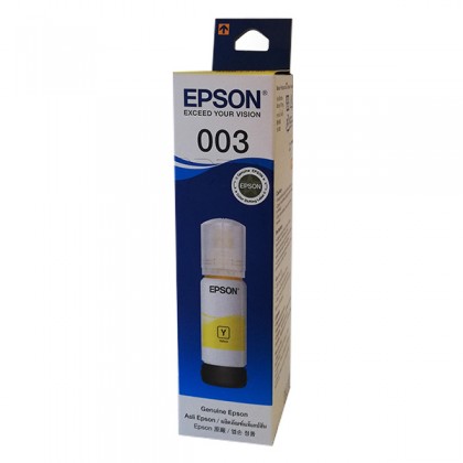 Genuine Epson 003 C13T00V400 65ml for L3100 3110 3150 Yellow Ink Bottle Genuine Epson 003 C13T00V400 65ml for L3100 3110 3150 Yellow Ink Bottle