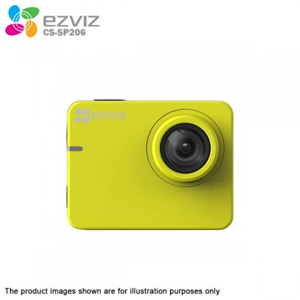 EZVIZ S2 Action + Dash 1080p 60fps Waterproof Camera with Wi-Fi Bluetooth CS-SP206 Yellow - FOC 16GB Micro SD EZVIZ S2 Action + Dash 1080p 60fps Waterproof Camera with Wi-Fi Bluetooth CS-SP206 Yellow - FOC 16GB Micro SD