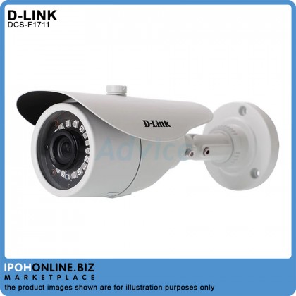 D-Link DCS-F1711 3.6mm 1MP HD Indoor/Outdoor Analog Bullet Camera D-Link DCS-F1711 3.6mm 1MP HD Indoor/Outdoor Analog Bullet Camera