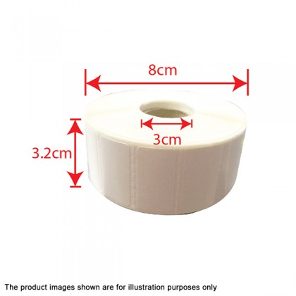1 Roll 30mm(W) X 15mm(H) Blank Label Sticker ( 2000 pcs each roll ) 1 Roll 30mm(W) X 15mm(H) Blank Label Sticker ( 2000 pcs each roll )