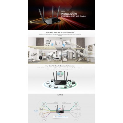D-Link DIR-842 AC1200 MU-MIMO Wi-Fi Dual Band Gigabit Router TM UniFi Maxis Fiber D-Link DIR-842 AC1200 MU-MIMO Wi-Fi Dual Band Gigabit Router TM UniFi Maxis Fiber