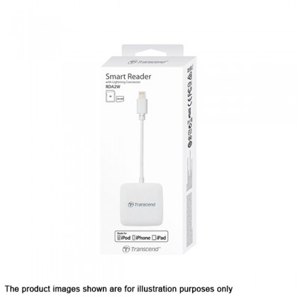 Transcend RDA2 Apple MFi-certified OTG Smart Card Reader with Lightning Connector TS-RDA2W White Transcend RDA2 Apple MFi-certified OTG Smart Card Reader with Lightning Connector TS-RDA2W White