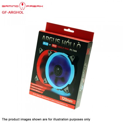 Gaming Freak ARGUS HOLLO BLUE LED 12cm Single Ring PC Fan Gaming Freak ARGUS HOLLO BLUE LED 12cm Single Ring PC Fan