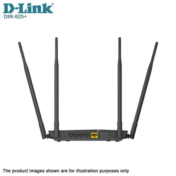 D-Link DIR-825+ AC1200 High-Gain 7dbi x 4 Wi-Fi Multi User MIMO Dual ...