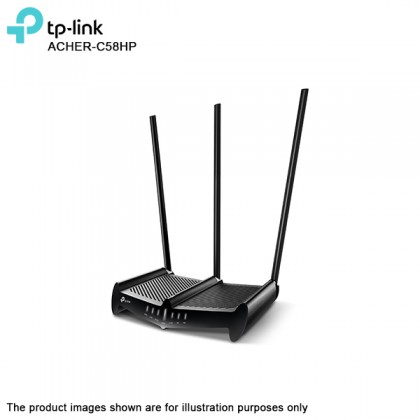 TP-LINK Archer C58HP AC1350 High Power 3x 9dBi Antenna Wireless Wall-Breaking Dual Band Router - Unifi TIME Maxis Fiber TP-LINK Archer C58HP AC1350 High Power 3x 9dBi Antenna Wireless Wall-Breaking Dual Band Router - Unifi TIME Maxis Fiber