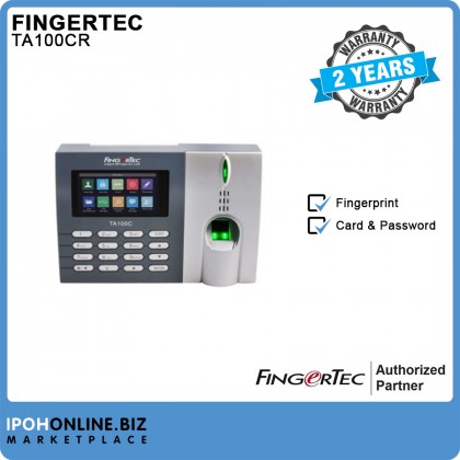 FingerTec TA100CR Biometric Device Fingerprint Time & Attendance System - Fingerprint Card Password