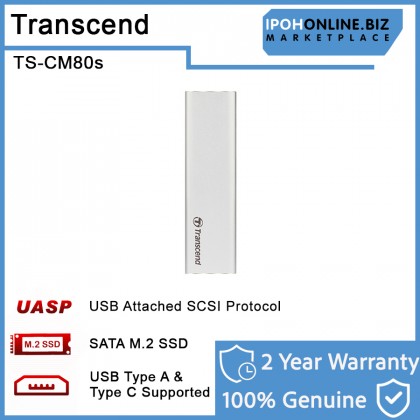 Transcend TS-CM80S USB 3.1 Enclosure for SATA III M.2 2242 2260 2280 SSD Enclosure Kit Transcend TS-CM80S USB 3.1 Enclosure for SATA III M.2 2242 2260 2280 SSD Enclosure Kit