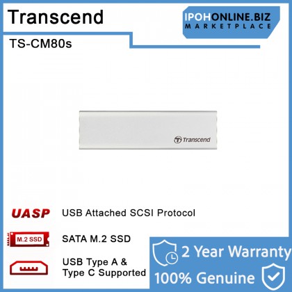 Transcend TS-CM80S USB 3.1 Enclosure for SATA III M.2 2242 2260 2280 SSD Enclosure Kit Transcend TS-CM80S USB 3.1 Enclosure for SATA III M.2 2242 2260 2280 SSD Enclosure Kit