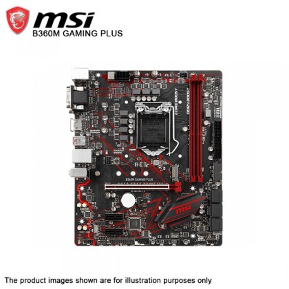 MSI B360M GAMING PLUS Intel B360 9th 8th Gen LGA 1151 DVI VGA HDMI M.2 DDR4 Optane USB 3.1 Micro ATX Motherboard MSI B360M GAMING PLUS Intel B360 9th 8th Gen LGA 1151 DVI VGA HDMI M.2 DDR4 Optane USB 3.1 Micro ATX Motherboard