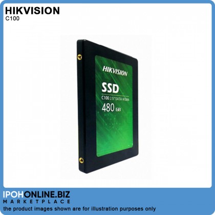 Hikvision HS-SSD-C100 480GB 2.5 inch Up to 550MB/s read speed 3D TLC NAND C100 SSD Hikvision HS-SSD-C100 480GB 2.5 inch Up to 550MB/s read speed 3D TLC NAND C100 SSD