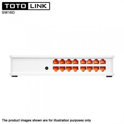 TOTOLINK SW16D 16 Port 10/100Mbps Fast Ethernet Desktop Network Switch TOTOLINK SW16D 16 Port 10/100Mbps Fast Ethernet Desktop Network Switch