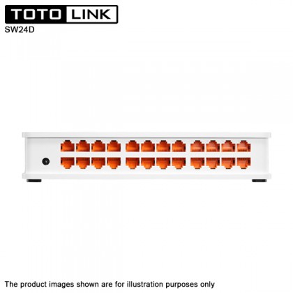 TOTOLINK SW24D 24 Port 10/100Mbps Fast Ethernet Desktop Network Switch TOTOLINK SW24D 24 Port 10/100Mbps Fast Ethernet Desktop Network Switch
