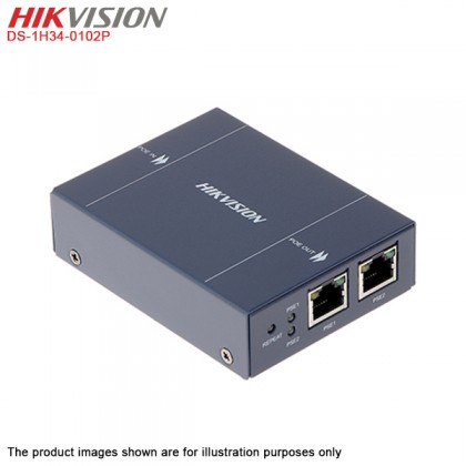 Hikvision DS-1H34-0102P PoE Repeater - 1 port Input 2 port Output for IP Camera Relay Hikvision DS-1H34-0102P PoE Repeater - 1 port Input 2 port Output for IP Camera Relay