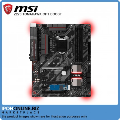 MSI Z270 TOMAHAWK OPT BOOST Intel 7th 6th Gen LGA 1151 DDR4 DVI HDMI M.2 USB 3.1 ATX Motherboard FOC 16GB Intel OPTANE