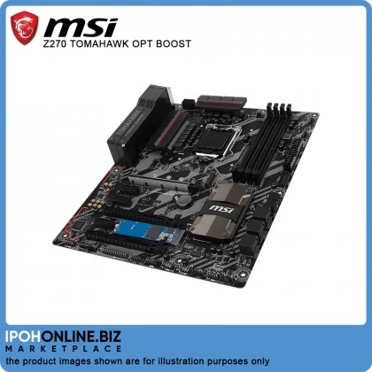 MSI Z270 TOMAHAWK OPT BOOST Intel 7th 6th Gen LGA 1151 DDR4 DVI HDMI M.2 USB 3.1 ATX Motherboard FOC 16GB Intel OPTANE
