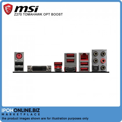 MSI Z270 TOMAHAWK OPT BOOST Intel 7th 6th Gen LGA 1151 DDR4 DVI HDMI M.2 USB 3.1 ATX Motherboard FOC 16GB Intel OPTANE