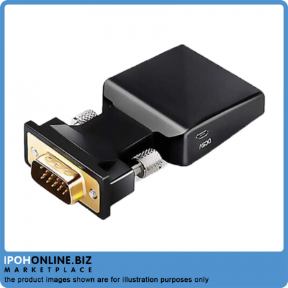 VGA To HDMI Adapter With Audio Video Adapter - up to 1080P