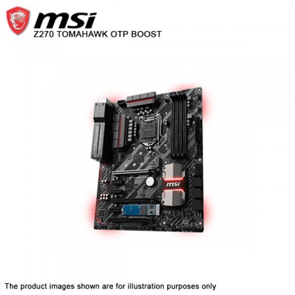 MSI Z270 TOMAHAWK OPT BOOST Intel 7th 6th Gen LGA 1151 DDR4 DVI HDMI M.2 USB 3.1 ATX Motherboard FOC 16GB Intel OPTANE + Intel Core i5 7400 Processor (6M Cache up to 3.50 GHz) MSI Z270 TOMAHAWK OPT BOOST Intel 7th 6th Gen LGA 1151 DDR4 DVI HDMI M.2 USB 3.1 ATX Motherboard FOC 16GB Intel OPTANE + Intel Core i5 7400 Processor (6M Cache up to 3.50 GHz)