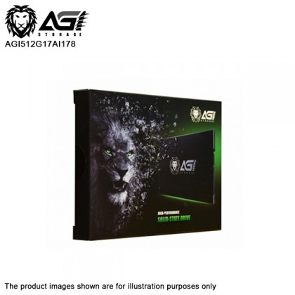 AGI 512GB High Performance SATA SSD 2.5 inch Up to 550MB/s read speed Solid State Drive - Intel Flash AGI 512GB High Performance SATA SSD 2.5 inch Up to 550MB/s read speed Solid State Drive - Intel Flash