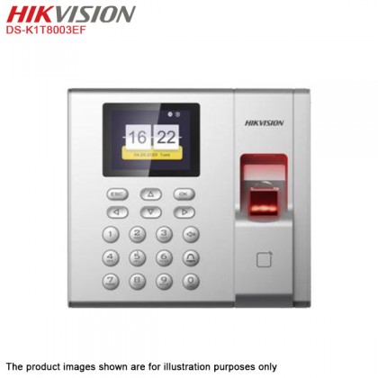 Hikvision DS-K1T8003EF Time Attendance & Door Access Control Terminal - Fingerprint & Card