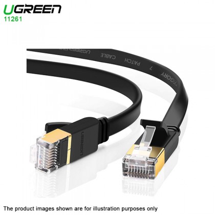 UGREEN 2 Meter Flat Ehthernet Cable CAT7 RJ45 Network Patch Cable Flat 2.5G/5G/10Gbps - Sheilded Twisted Pair (STP) For Gaming Server Workstation Hosting UGREEN 2 Meter Flat Ehthernet Cable CAT7 RJ45 Network Patch Cable Flat 2.5G/5G/10Gbps - Sheilded Twisted Pair (STP) For Gaming Server Workstation Hosting
