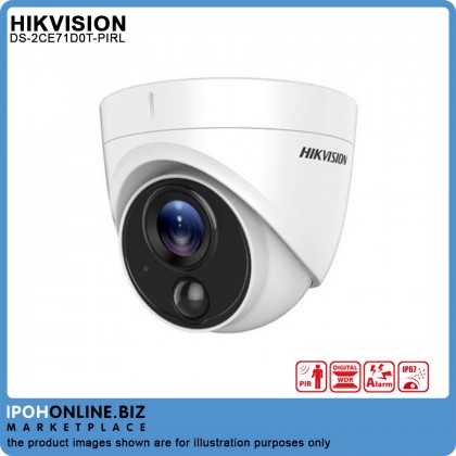 HIKVISION DS-2CE71D0T-PIRL 3.6mm 2MP PIR ALARM Fixed OUTDOOR EXIR DOME CCTV Camera HIKVISION DS-2CE71D0T-PIRL 3.6mm 2MP PIR ALARM Fixed OUTDOOR EXIR DOME CCTV Camera