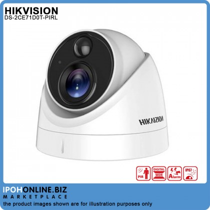 HIKVISION DS-2CE71D0T-PIRL 3.6mm 2MP PIR ALARM Fixed OUTDOOR EXIR DOME CCTV Camera HIKVISION DS-2CE71D0T-PIRL 3.6mm 2MP PIR ALARM Fixed OUTDOOR EXIR DOME CCTV Camera