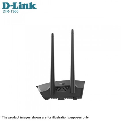 D-Link DIR-1360 EXO AC1300 Smart Mesh Wi-Fi Router with Built-in McAfee Protection Unifi & Time D-Link DIR-1360 EXO AC1300 Smart Mesh Wi-Fi Router with Built-in McAfee Protection Unifi & Time