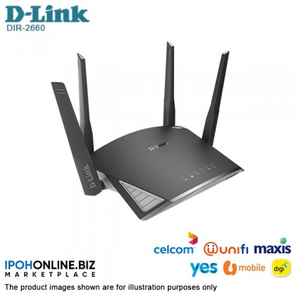 D-Link DIR-2660 EXO AC2600 Smart Mesh Wi-Fi Router D-Link DIR-2660 EXO AC2600 Smart Mesh Wi-Fi Router