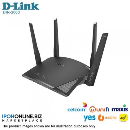D-Link DIR-2660 EXO AC2600 Smart Mesh Wi-Fi Router D-Link DIR-2660 EXO AC2600 Smart Mesh Wi-Fi Router