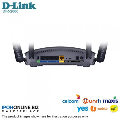 D-Link DIR-2660 EXO AC2600 Smart Mesh Wi-Fi Router D-Link DIR-2660 EXO AC2600 Smart Mesh Wi-Fi Router