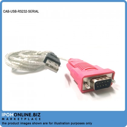 USB TO RS232 SERIAL ADAPTER - FOR WIN 7 / WIN 10
