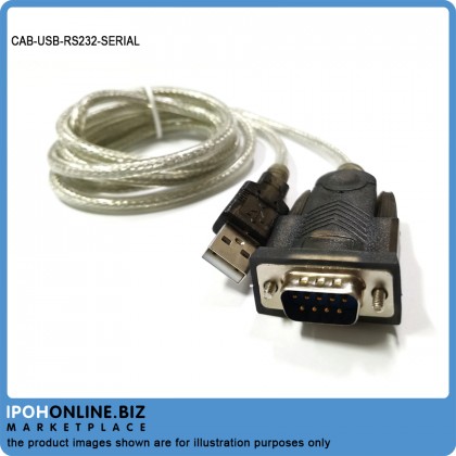 USB TO RS232 SERIAL ADAPTER - FOR WIN 7 / WIN 10