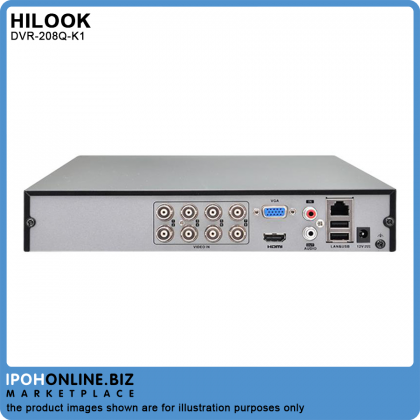 Hikvision HiLook DVR-208Q-K1 8 Channel 4MP HDTVI HDCVI AHD CVBS Turbo HD Hybrid CCTV DVR - DS-7208HQHI-K1 Hikvision HiLook DVR-208Q-K1 8 Channel 4MP HDTVI HDCVI AHD CVBS Turbo HD Hybrid CCTV DVR - DS-7208HQHI-K1