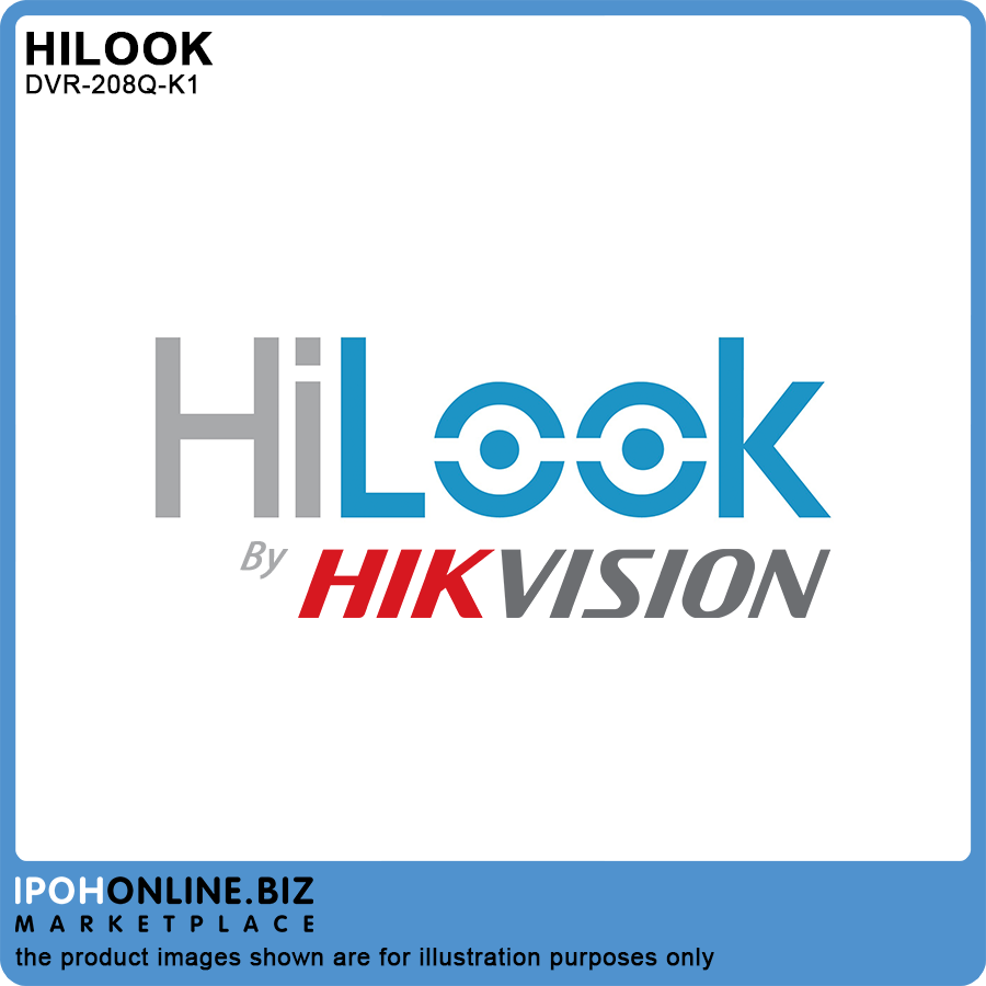 DVR Hikvision HiLook DVR-208Q-K1(C)(S) 8 Canali 4 MP &ndash; Registratore Turbo HD Analogico, Connessione BNC