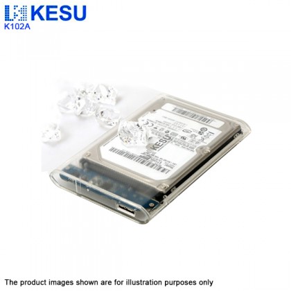 KESU 2.5 inch USB 2.0/3.0 External Hard Drive Enclosure - TRANSPARENT K102A no HDD KESU 2.5 inch USB 2.0/3.0 External Hard Drive Enclosure - TRANSPARENT K102A no HDD
