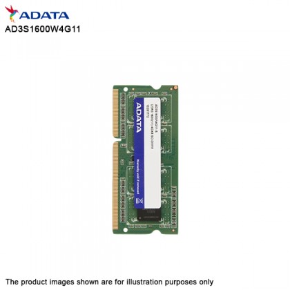 ADATA DDR3 1600 4GB SODIMM Notebook RAM ADATA DDR3 1600 4GB SODIMM Notebook RAM