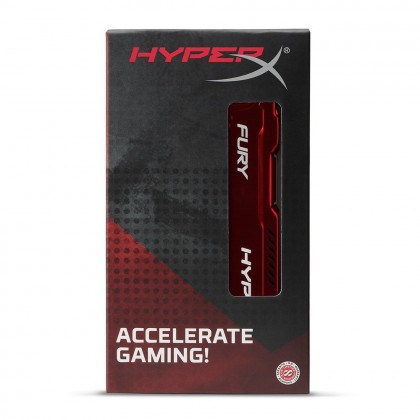 Kingston HyperX Fury 8GB 1600MHz DDR3 DIMM - RED Kingston HyperX Fury 8GB 1600MHz DDR3 DIMM - RED