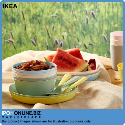 IKEA Kalas Assorted Colours 6 pcs Polypropylene Plastic Bowl