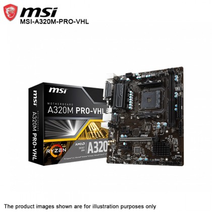 MSI A320M PRO-VHL AMD A320 AM4 Parallel LPT DDR4 VGA HDMI Micro-ATX Motherboard MSI A320M PRO-VHL AMD A320 AM4 Parallel LPT DDR4 VGA HDMI Micro-ATX Motherboard