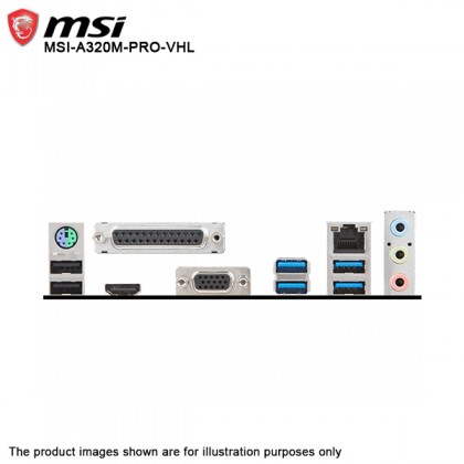 MSI A320M PRO-VHL AMD A320 AM4 Parallel LPT DDR4 VGA HDMI Micro-ATX Motherboard MSI A320M PRO-VHL AMD A320 AM4 Parallel LPT DDR4 VGA HDMI Micro-ATX Motherboard