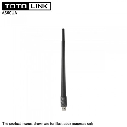 TOTOLINK A650UA AC650 Dual Band USB WiFi MU-MIMO Adapter with Antenna TOTOLINK A650UA AC650 Dual Band USB WiFi MU-MIMO Adapter with Antenna