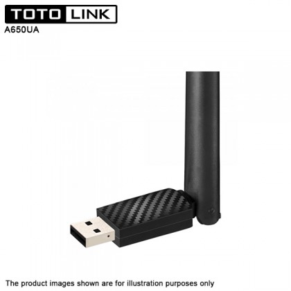 TOTOLINK A650UA AC650 Dual Band USB WiFi MU-MIMO Adapter with Antenna TOTOLINK A650UA AC650 Dual Band USB WiFi MU-MIMO Adapter with Antenna