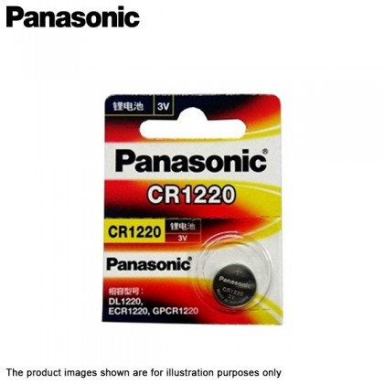 Panasonic CR1220 3V Coin Type Lithium Battery Panasonic CR1220 3V Coin Type Lithium Battery