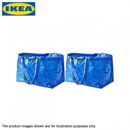 IKEA FRAKTA Carrier Bag Large Blue Multipurpose Waterproof for Groceries/Laundry/Beach-2PCS IKEA FRAKTA Carrier Bag Large Blue Multipurpose Waterproof for Groceries/Laundry/Beach-2PCS