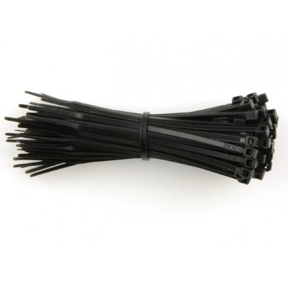 5.6mm X 300mm Self-Locking Nylon Cable Tie Black - 100 Pcs 5.6mm X 300mm Self-Locking Nylon Cable Tie Black - 100 Pcs