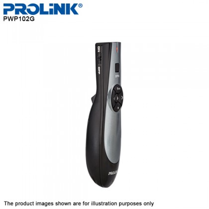 PROLiNK PWP102G 2.4GHz Wireless Presenter Red Laser Pointer with Air