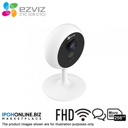EZVIZ C1C 1MP 720p HD Indoor Wi-Fi CCTV IP Security Camera - Grab Car EZVIZ C1C 1MP 720p HD Indoor Wi-Fi CCTV IP Security Camera - Grab Car