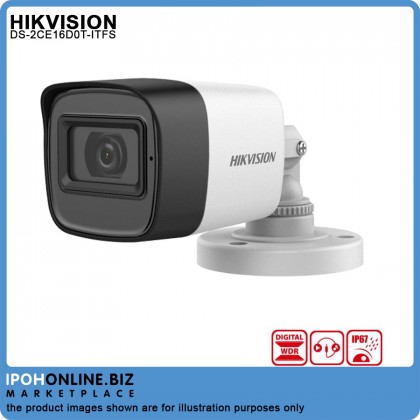 Hikvision DS-2CE16D0T-ITFS 2MP 1080P 3.6mm Audio Fixed Mini Bullet Camera Hikvision DS-2CE16D0T-ITFS 2MP 1080P 3.6mm Audio Fixed Mini Bullet Camera